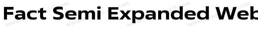 Fact Semi Expanded Web Bold Regular字体转换